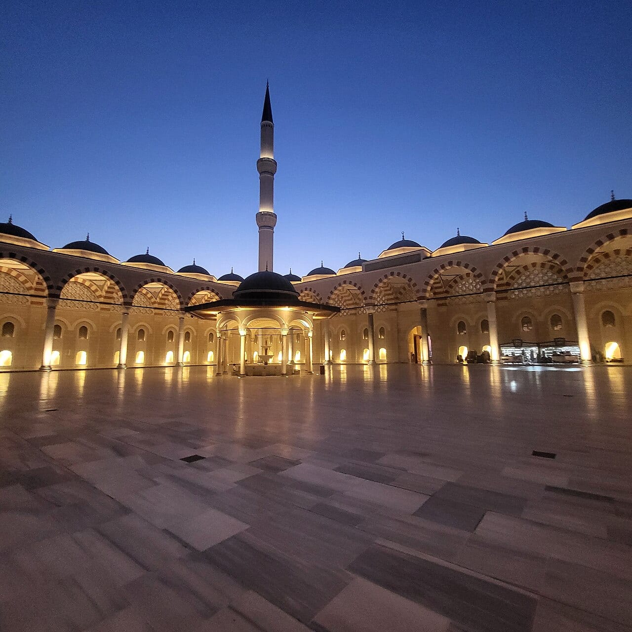 The Grand Çamlıca Mosque on its hill above Üsküdar