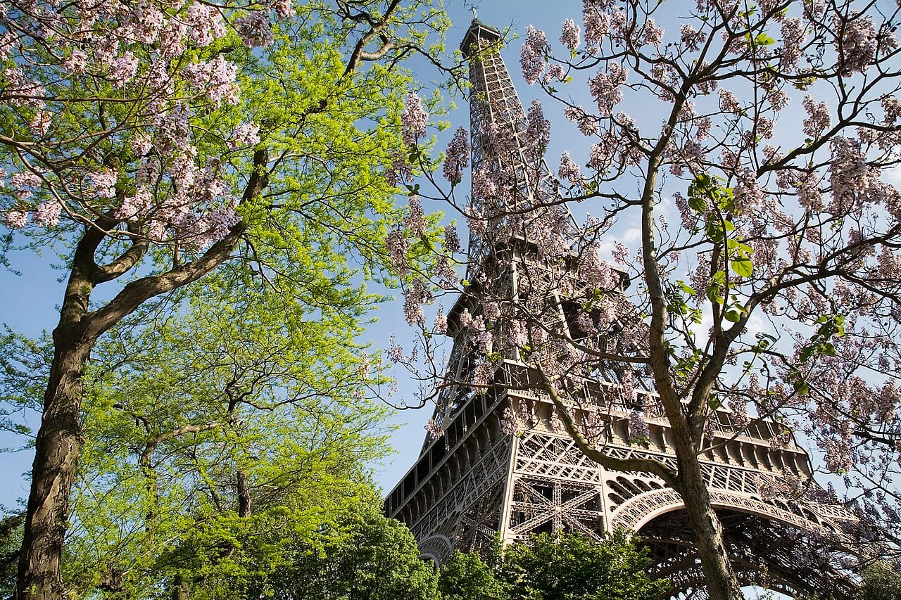 The Eiffel Tower in spring, Paris, France
