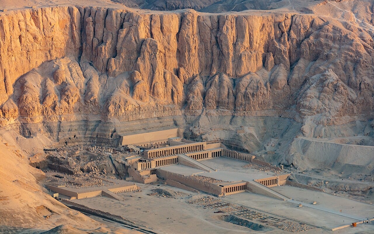 Sunrise over the Mortuary Temple of Hatshepsut in Luxor